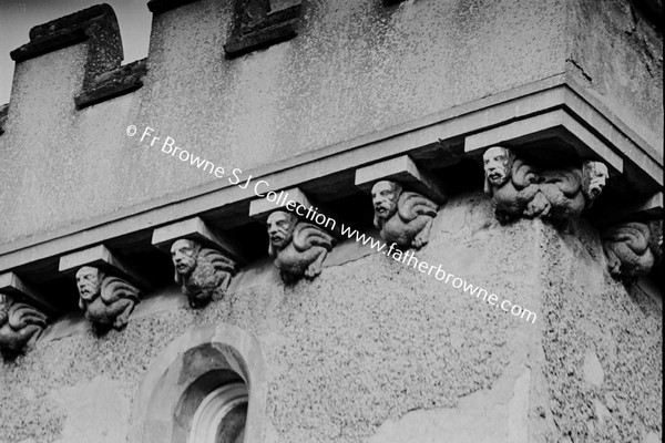 BARMEATH CASTLE FIGURES ON TOWER TELE